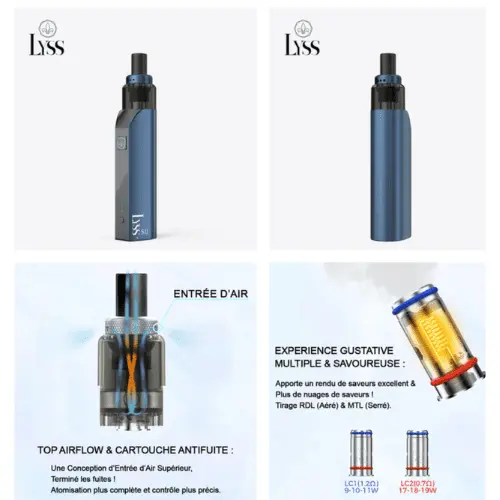 KIT POD LYSS II CIGARETTE ELECTRONIQUE KIT POD LYSS II CIGARETTE ELECTRONIQUE