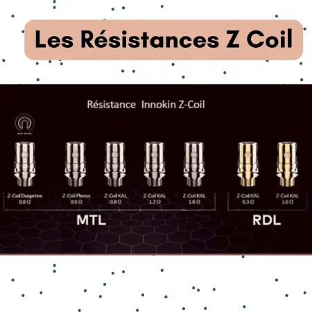 E-CIGARETTE POD INNOKIN KROMA-Z RESISTANCE Z COIL E-CIGARETTE POD INNOKIN KROMA-Z RESISTANCE Z COIL
