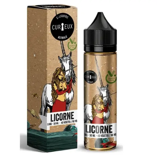 [EL-CURIEUX-LICORNE-50ML] E-Liquide Licorne - Curieux Astrale - 50ml
