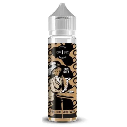 [EL-CURIEUX-EARL-GREY-TEA-50ML] E-Liquide Earl Grey - Curieux Tea - 50ml