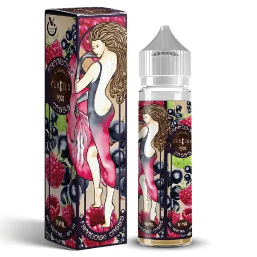 [EL-CURIEUX-FRAMBOISE-CASSIS-50ML] E-Liquide Framboise Cassis 50ml - Curieux 1900